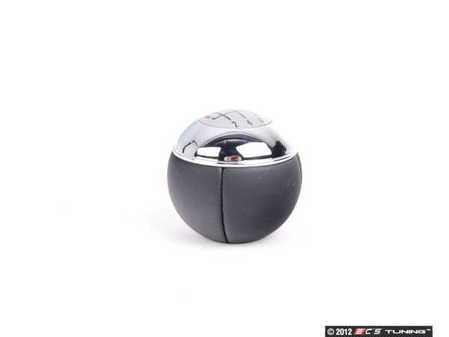 ES#47318 - 25117542272 - MINI Gear Shift Knob 6 Speed Leather / Chrome - Upgrade your shift knob and add some leather - Genuine MINI - MINI