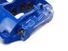 ES#7324 - MK5A3S5BBK-BLUXS - Front Big Brake Kit - Stage 5 - 2-Piece Cross-Drilled & Slotted Rotors (352x32) - With Blue Calipers - (NO LONGER AVAILABLE) - Six-piston Porsche Cayenne caliper, pads, two-piece rotors, exact-fit stainless steel lines, and hardware - ECS - 