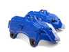 ES#7324 - MK5A3S5BBK-BLUXS - Front Big Brake Kit - Stage 5 - 2-Piece Cross-Drilled & Slotted Rotors (352x32) - With Blue Calipers - (NO LONGER AVAILABLE) - Six-piston Porsche Cayenne caliper, pads, two-piece rotors, exact-fit stainless steel lines, and hardware - ECS - 