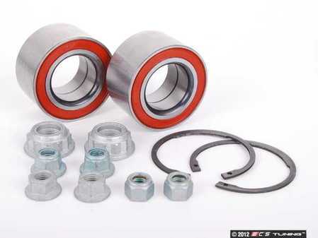 ES#2594438 - 8L0498625KT - Front Wheel Bearing Kit - Includes both front wheel bearings with installation hardware - Assembled By ECS - Audi