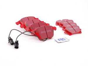 ES#2593763 - DP31495CKT1 - Front & Rear RedStuff Performance Brake Pad Kit - High performance street pad featuring Kevlar technology, includes front and rear pads - EBC - Audi