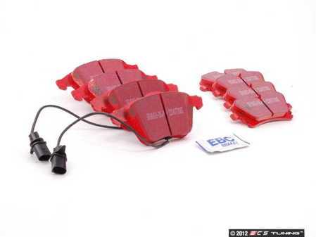 ES#2593763 - DP31495CKT1 - Front & Rear RedStuff Performance Brake Pad Kit - High performance street pad featuring Kevlar technology, includes front and rear pads - EBC - Audi