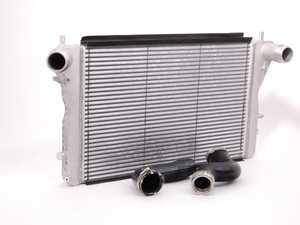 ES#2598657 - 1K0145803PKT - European S3 Intercooler Kit - This aluminum intercooler kit can improve your cooling efficiency up to 30%, includes necessary hoses! - Assembled By ECS - Volkswagen