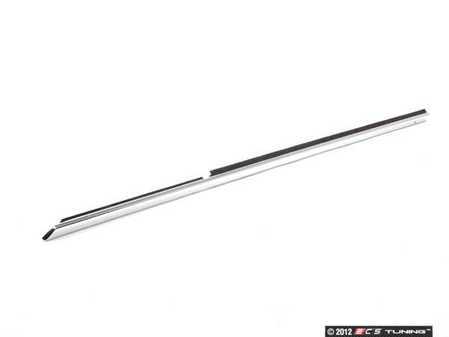 ES#88952 - 51211836291 - E10 Front Window Trim - Left - Located on the outside of the front door running perpendicular to the "B" pillar - Genuine BMW - BMW