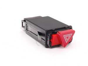 ES#3277 - 8D0941509H01C - Hazard Switch - Satin Black - Controls the on/off function of the emergency, or hazard, lights - Genuine Volkswagen Audi - Audi