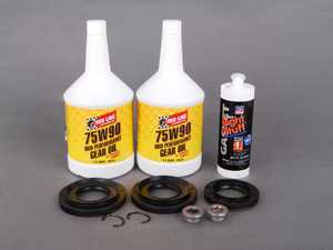 ES#2588335 - 33117525064KT - Differential Service Kit - Everything you need to service your differential, featuring Redline 75w90 - Assembled By ECS - BMW
