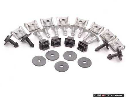ES#2998 - ECSUBPK - front Belly Pan Installation Hardware Kit - Don't allow your belly pan to drag across the ground - Assembled By ECS - Audi Volkswagen