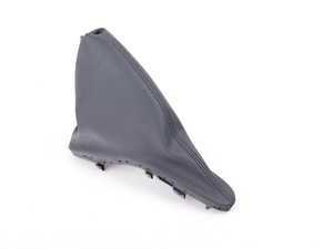 ES#62574 - 34421171195 - Emergency Brake Boot - Panther Black - Leatherette stock brake boot - Genuine MINI - MINI
