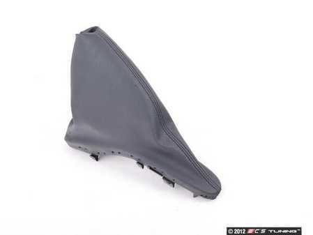 ES#62574 - 34421171195 - Emergency Brake Boot - Panther Black - Leatherette stock brake boot - Genuine MINI - MINI