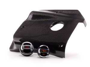 ES#2586919 - CF02V04KT - Carbon Fiber Engine Cover Kit W/ R8 Caps - (NO LONGER AVAILABLE) - Dress up your engine bay with aluminum look caps & a full carbon fiber cover - Assembled By ECS - 