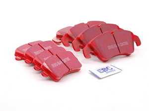 ES#2593799 - DP31986CKT - Front & Rear RedStuff Performance Brake Pad Kit - Restore your braking power on all four corners with upgraded pads! - EBC - Audi
