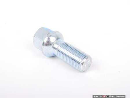 ES#3560806 - S17D30R13 - Ball Seat Wheel Bolt - 14x1.5x30mm - Priced Each - Zinc-coated wheel bolts made specifically for OE wheels - ECS - Audi Volkswagen