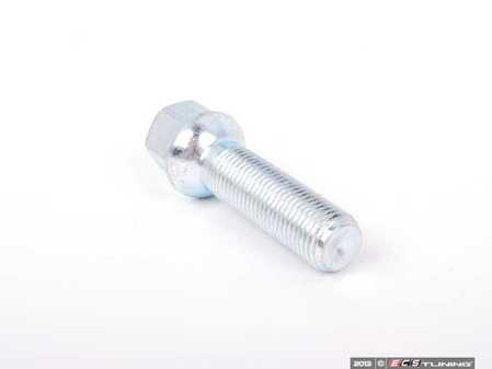 ES#3560831 - S17D45R13 - Ball Seat Wheel Bolt - 14x1.5x45mm - Priced Each - Zinc-coated wheel bolts made specifically for OE wheels - ECS - Audi Volkswagen