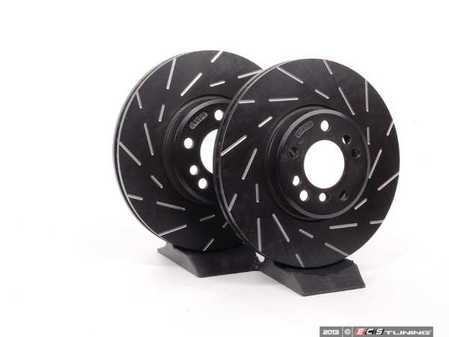 ES#2072513 - USR991 - Front Ultimax Sport Brake Rotors - Pair (332x30) - EBC Sport slotted rotors - EBC - BMW