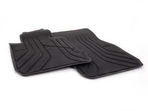 ES#2537476 - 51472219799 - Basic Line Front Rubber Floor Mat Set - Schwarz/Black - Genuine BMW - BMW