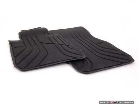 ES#2537476 - 51472219799 - Basic Line Front Rubber Floor Mat Set - Schwarz/Black - Genuine BMW - BMW