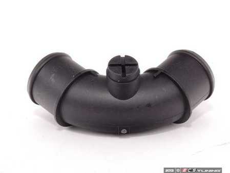 ES#38333 - 17127515487 - Pipe Elbow W/ Bleader Screw - Attaches at the corner of the lower radiator hose - Genuine MINI - MINI