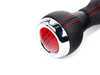 ES#2607800 - 25117638583 - JCW GP2 Shift Knob W/ Boot - Black / Red - Leather gear shift knob and boot with red top & black shift pattern - Genuine MINI - MINI