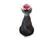 ES#2607800 - 25117638583 - JCW GP2 Shift Knob W/ Boot - Black / Red - Leather gear shift knob and boot with red top & black shift pattern - Genuine MINI - MINI