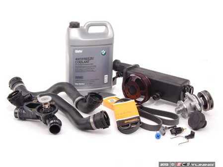 ES#2158110 - ECSE531711-9 - ECS Cooling System Refresh Kit - Level 2 - Stop your cooling problems before they start - includes an ECS Aluminum water pump pulley and featuring a GEBA water pump with a metal impeller - Assembled By ECS - BMW