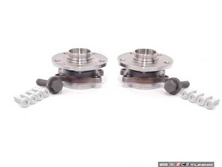 ES#2582007 - 1T0498621KT1 - Wheel Bearing & Hub Assembly Kit - Includes both wheel bearing/hub assemblies with hardware - Vaico - Audi Volkswagen