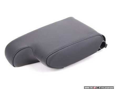 ES#87486 - 51168265942 - Oregon Leather Armrest - (Black) - Located on top of center console retrofit kit - Genuine BMW - BMW