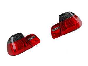 ES#1831936 - E462TREDLEDsmk - LED Tail Light Set - Smoked/Red - Dramatically improve the appearance of your BMW with this simple bolt on - EagleEyes - BMW