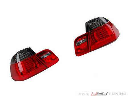 ES#1831936 - E462TREDLEDsmk - LED Tail Light Set - Smoked/Red - Dramatically improve the appearance of your BMW with this simple bolt on - EagleEyes - BMW