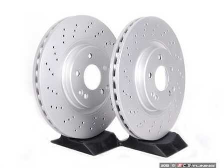 ES#2561803 - 2034211312 - Front Brake Rotors - Pair - Featuring a protective Meyle Platinum coating - Meyle - Mercedes Benz