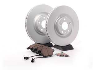 ES#2562185 - 8E0615301TK1 - Front Brake Service Kit - Featuring ECS V5 rotors and ECS DD23 ceramic pads. - Assembled By ECS - Audi