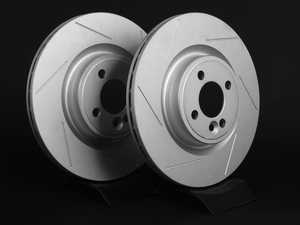 ES#2539068 - 341366SLTGMTLRKT - Front Slotted Brake Rotors - Pair 12.44" (316x22) - (NO LONGER AVAILABLE) - Featuring GEOMET protective coating. - ECS - 