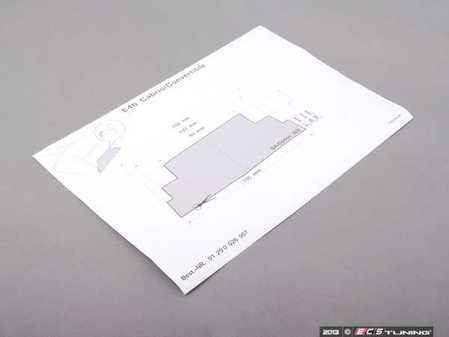 ES#12595 - 01290026907 - E46 Template - (NO LONGER AVAILABLE) - Genuine BMW - 