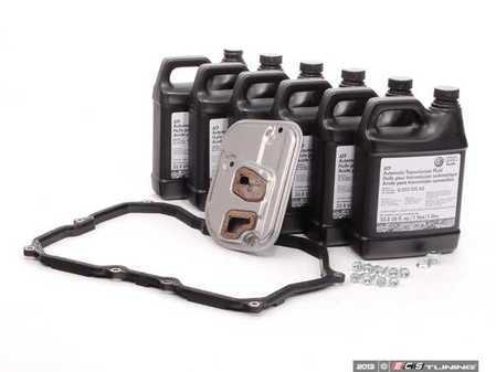 ES#2083342 - 09M398429 - 6 Speed Automatic Transmission Service Kit - Includes genuine fluid, filter, and a pan gasket - Genuine Volkswagen Audi - Volkswagen
