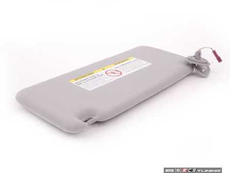 ES#87155 - 51168242548 - Sun Visor w/ mirror and light - Gray - Replace a damaged or missing visor to keep the sun out of your eyes while driving - Genuine BMW - BMW