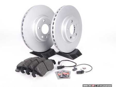 ES#2594263 - 8K0615301AKT2 -   Front Brake Service Kit - Featuring Meyle rotors and ECS DD23 "Daily Driver" ceramic pads. - Assembled By ECS - Audi