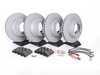 ES#2594789 - 95135104102PERKT - Performance Front & Rear Brake Service Kit - Featuring Zimmerman Z-Coated rotors and Hawk HPS brake pads - Assembled By ECS - Porsche