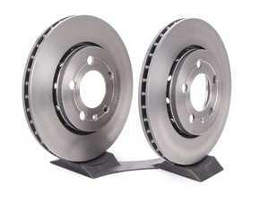 ES#2608473 - 8N0615601BKT - UV Coated Brake Rotors - Pair (256x22) - Features Brembo's special UV paint treatment that guarantees superior corrosion resistance. - Brembo - Audi Volkswagen