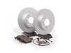 ES#1866547 - E463411 - Front Brake Service Kit - Featuring Meyle coated rotors and ECS DD23 "Daily Driver" ceramic brake pads. - Assembled By ECS - BMW