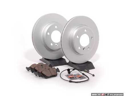 ES#1866547 - E463411 - Front Brake Service Kit - Featuring Meyle coated rotors and ECS DD23 "Daily Driver" ceramic brake pads. - Assembled By ECS - BMW