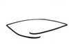 ES#92893 - 51317027916 - Back Glass Seal - Used on the upper portion of the rear window - Genuine BMW - BMW
