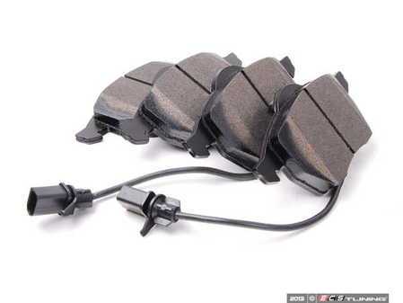 ES#3537582 - 025997ECS0531KT - Performance Front Brake Service Kit - Featuring ECS V5 Slotted rotors and ECS EP24 Enthusiast Performance Pads - Assembled By ECS - Audi