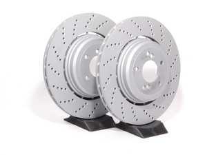 ES#2582025 - 34212282807/8 - Rear Brake Rotors - Pair (370x24) - Get increased stopping power with these new rotors - Zimmermann - BMW