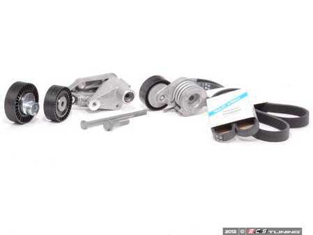 ES#2598805 - 11287512762KT - Accessory Belt Kit Service Kit - Utilizes all genuine BMW components - includes updated hydraulic alternator tensioner - Genuine BMW - BMW