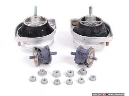 ES#2592941 - 22111092823KT2 - Drivetrain Mount Kit - Includes German-made engine and transmission mounts with mounting hardware - everything you need to install! - Lemforder - BMW