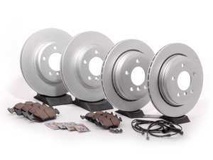 ES#2609210 - E463411KT8 - Front & Rear Brake Service Kit - Featuring Meyle coated rotors and Brembo pads - Assembled By ECS - BMW