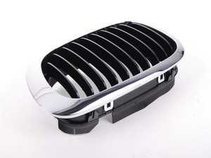 ES#78560 - 51138208683 - Kidney Grille - Left - Chrome outer design with black slats - Genuine BMW - BMW