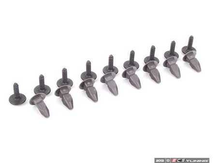 ES#2587023 - 8D0898500KT1 - Rear Fender Liner Hardware Kit - Priced Each - Includes the necessary hardware to secure one fender liner - Assembled By ECS - Audi