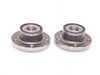 ES#2588452 - 1T0598611BKT1 - Rear Wheel Bearing Kit - Featuring Bremmen Parts wheel bearings with mounting hardware - Assembled By ECS - Audi Volkswagen