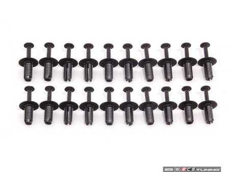 ES#2597607 - 51111908077KT - Plastic Rivet - Pack Of 20 - Snap in, push center to secure - Genuine BMW - BMW MINI