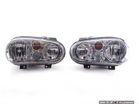 ES#2580887 - 1J0941018CKTWF -   Headlights - Pair - (NO LONGER AVAILABLE) - With fog lights, with clear turn signal lenses - Genera - 